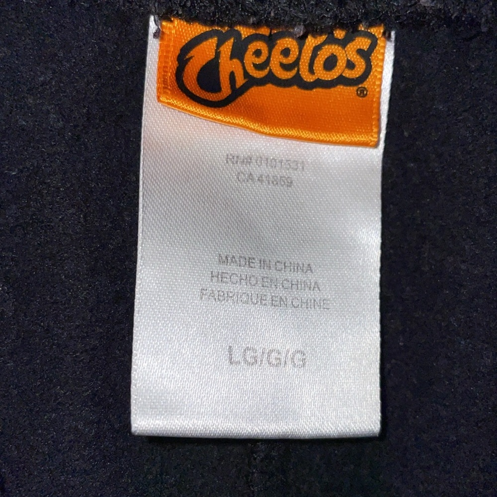 Cheetos Flamin' Hot Sweatpants Black.  Size Large - Picture 4 of 6